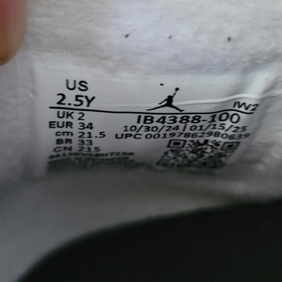 Nike Air Jordan 4 Retro OG White Cement PS PRESCHOOL Shoes IB4388-100 Sz. 2.5Y - Picture 9 of 9